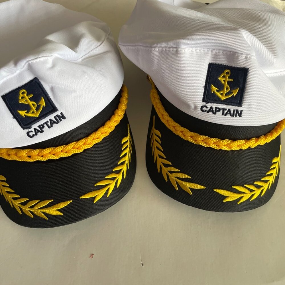 Captain Navy Sailor Hats – 2 Piece Set